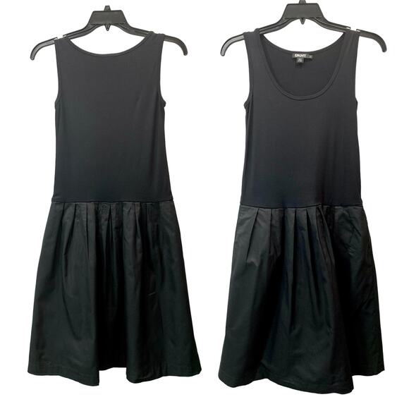 DKNY Black Tank Dress Chic Minimalist Layering | Small - Picture 4 of 9